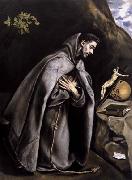 St Francis Meditating GRECO, El